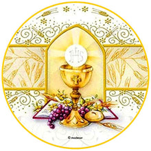 Carica l'immagine nel visualizzatore di Gallery, CIALDA IN OSTIA "PRIMA COMUNIONE" FORMATO A4 - TONDA O RETTANGOLARE