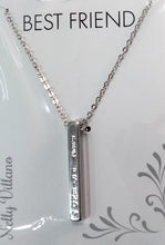 Carica l'immagine nel visualizzatore di Gallery, COLLANA BY NELLY VILLANO CON PENDENTE IN OTTONE - CON FRASI - CATENINA REGOLABILE DA 44 A49 CM - ACCIAIO NIKEL FREE