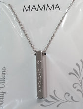 Carica l'immagine nel visualizzatore di Gallery, COLLANA BY NELLY VILLANO CON PENDENTE IN OTTONE - CON FRASI - CATENINA REGOLABILE DA 44 A49 CM - ACCIAIO NIKEL FREE