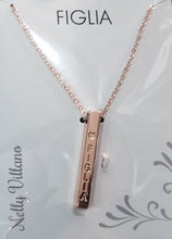 Carica l'immagine nel visualizzatore di Gallery, COLLANA BY NELLY VILLANO CON PENDENTE IN OTTONE - CON FRASI - CATENINA REGOLABILE DA 44 A49 CM - ACCIAIO NIKEL FREE