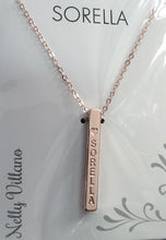 Carica l'immagine nel visualizzatore di Gallery, COLLANA BY NELLY VILLANO CON PENDENTE IN OTTONE - CON FRASI - CATENINA REGOLABILE DA 44 A49 CM - ACCIAIO NIKEL FREE