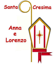 Carica l'immagine nel visualizzatore di Gallery, CIALDA PER TORTE IN PASTA DI ZUCCHERO "SANTA CRESIMA" - FORMATO A3