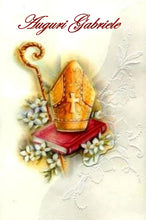 Carica l'immagine nel visualizzatore di Gallery, CIALDA PER TORTE IN PASTA DI ZUCCHERO "SANTA CRESIMA" - FORMATO A4