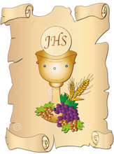 Carica l'immagine nel visualizzatore di Gallery, CIALDA PER TORTE IN OSTIA PRIMA COMUNIONE - FORMATO A3