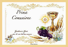 Carica l'immagine nel visualizzatore di Gallery, CIALDA IN OSTIA "PRIMA COMUNIONE" FORMATO A4 - TONDA O RETTANGOLARE