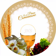 Carica l'immagine nel visualizzatore di Gallery, CIALDA IN OSTIA "PRIMA COMUNIONE" FORMATO A4 - TONDA O RETTANGOLARE