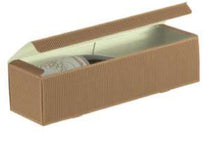 Carica l'immagine nel visualizzatore di Gallery, SCATOLE STESE PER BOTTIGLIE DI VINO O SPUMANTE IN CARTONCINO ONDA AVANA