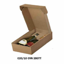 Carica l'immagine nel visualizzatore di Gallery, SCATOLE STESE PER BOTTIGLIE DI VINO O SPUMANTE IN CARTONCINO ONDA AVANA