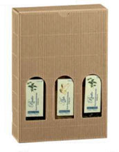 Carica l'immagine nel visualizzatore di Gallery, SCATOLA PER BOTTIGLIE DI OLIO - LIQUORI -VINO - ONDA AVANA - PACCO DA 10 PEZZI