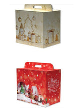 Carica l'immagine nel visualizzatore di Gallery, SCATOLA PER PANETTONE/PANDORO + BOTTIGLIE ED ALTRO, CON MANIGLIA, NATALIZIA