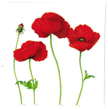 Carica l'immagine nel visualizzatore di Gallery, tovaglioli per decoupage, papaveri