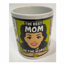 Carica l&#39;immagine nel visualizzatore di Gallery, tazza in ceramica the best mom in the world fumetto
