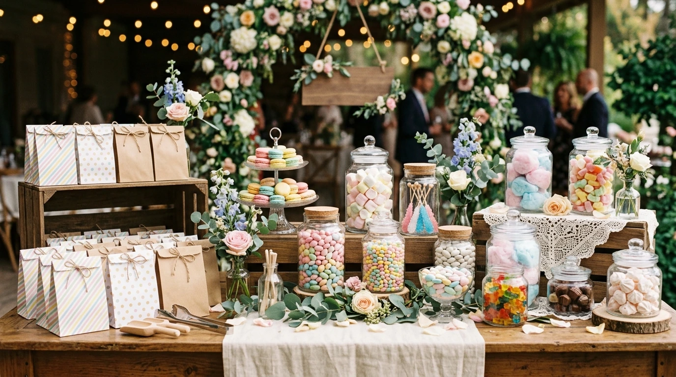 Angolo dolce (candy bar) per baby shower