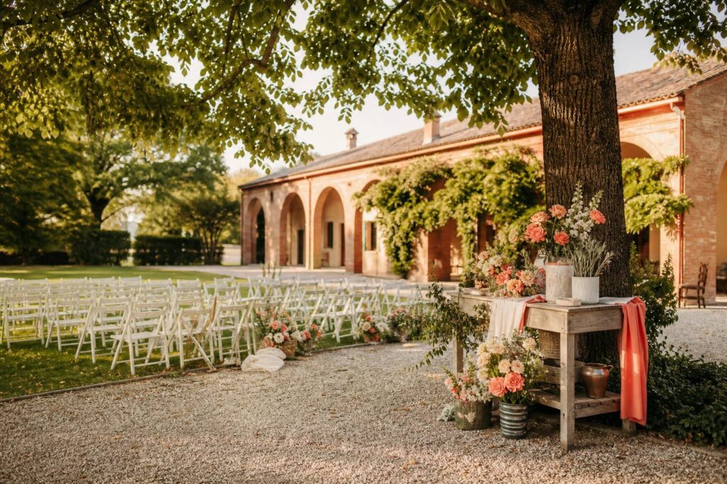 Villa de campagne avec barchesses et parc pour un mariage