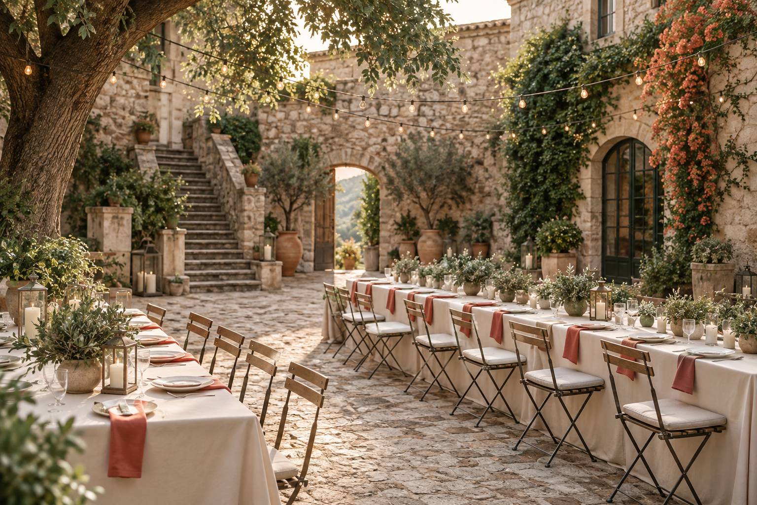 Tour historique sicilienne en pierre avec cour rurale et jardin méditerranéen