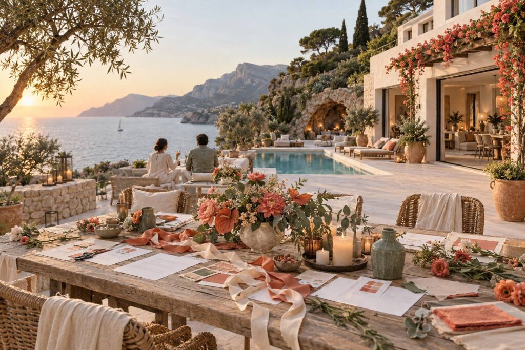 Illustration éditoriale du sujet : Villa Infinito Mare: sposarsi vista mare, cosa sapere