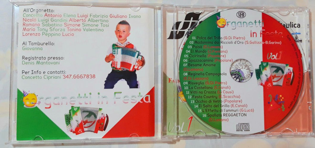 CD ORGANETTI IN FESTA , EDIZIONE LIMITATA