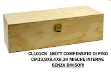 Carica l'immagine nel visualizzatore di Gallery, CASSETTE DI LEGNO PER CONFEZIONARE BOTTIGLIE DI VINO O SPUMANTE
