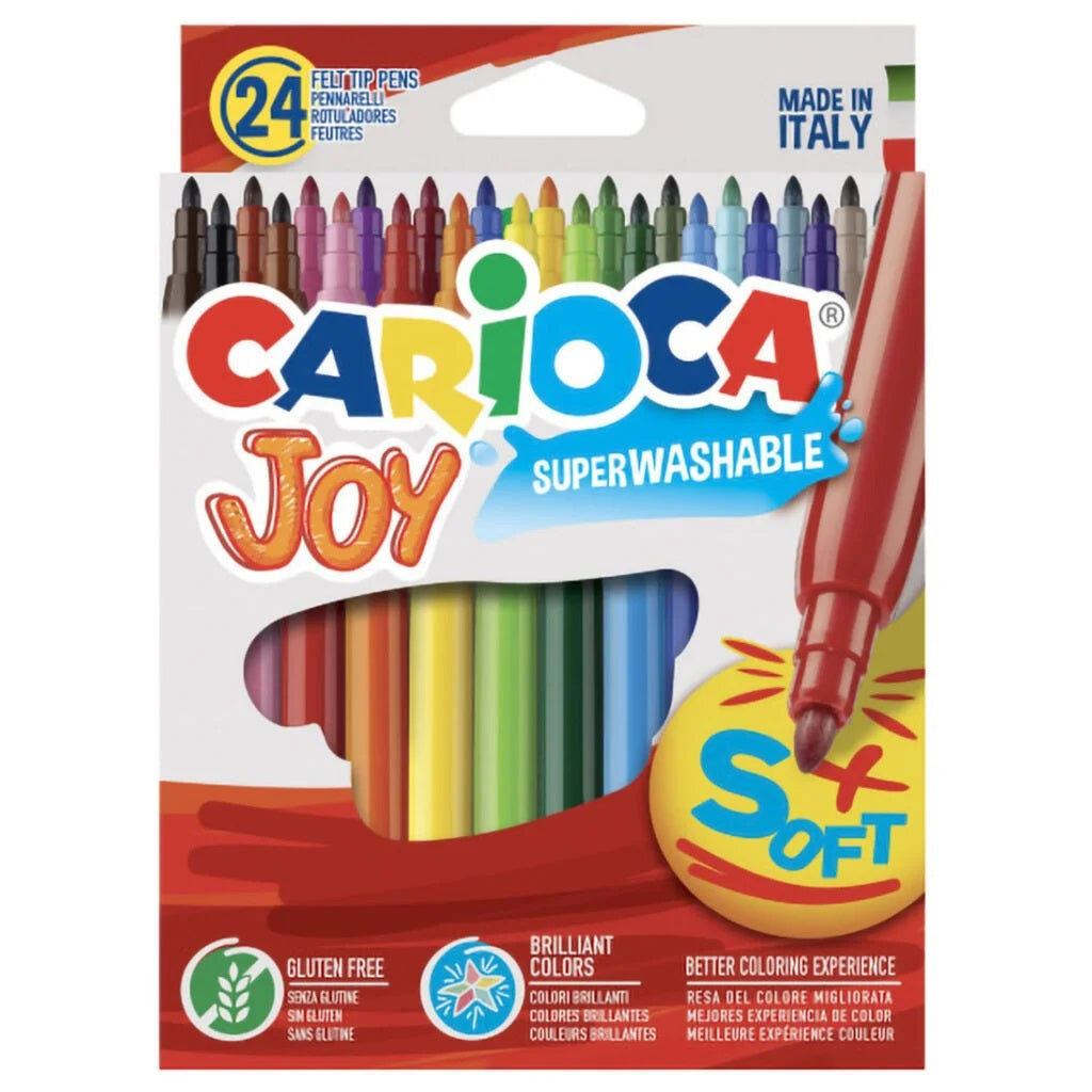 CARIOCA PENNARELLI JOY SUPER LAVABILI CONFEZIONE DA 24 PEZZI - PACCO DA 3 CONFEZIONI