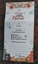 Carica l&#39;immagine nel visualizzatore di Gallery, LETTERINA A BABBO NATALE
