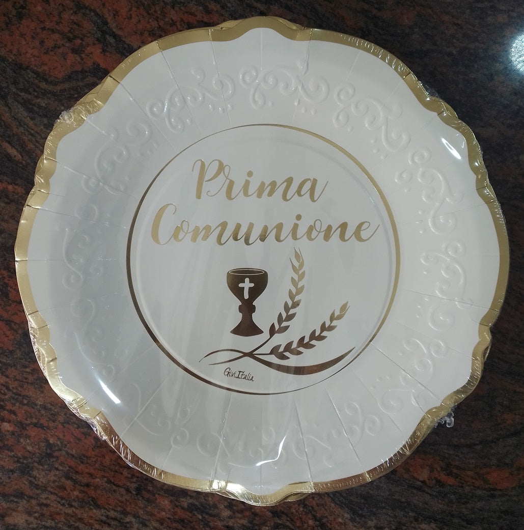 PRIMA COMUNIONE - PIATTI IN CARTONCINO