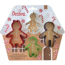 Carica l&#39;immagine nel visualizzatore di Gallery, Taglia-Biscotti La Famiglia Di Gingerbread In Plastica
