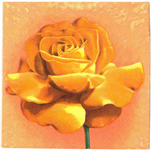 Carica l&#39;immagine nel visualizzatore di Gallery, Tovaglioli per decoupage - rosa gialla
