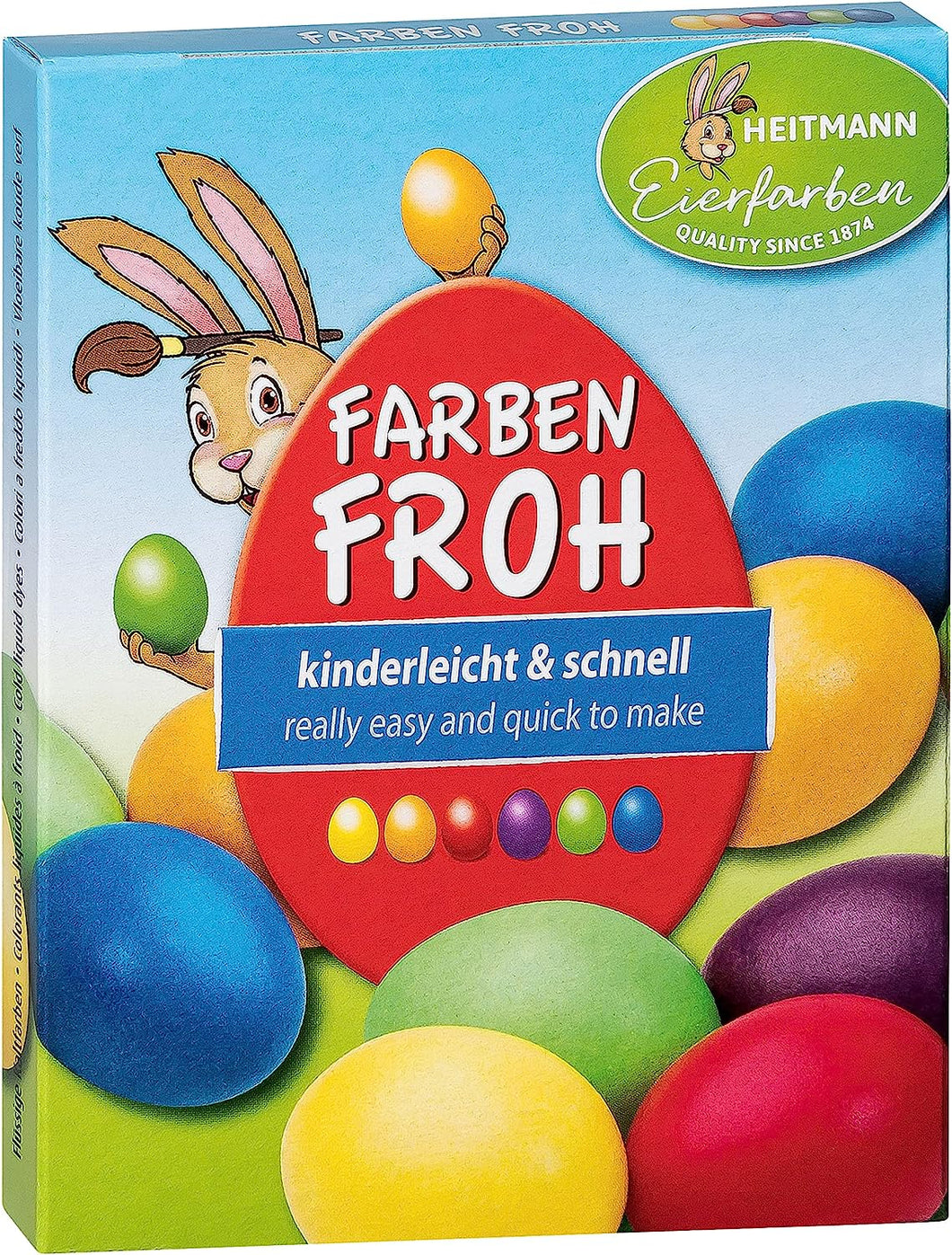Heitmann Eierfarben - COLORI PER UOVA DI PASQUA – 6 colori liquidi per uova 1017049