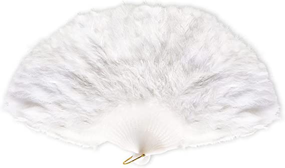 Widmann- Ventaglio in Piume Bianco Donna, Multicolore