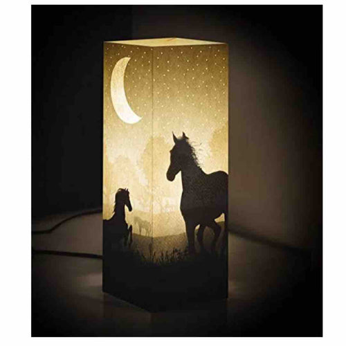 lampada da tavolo w-lamp con cavalli