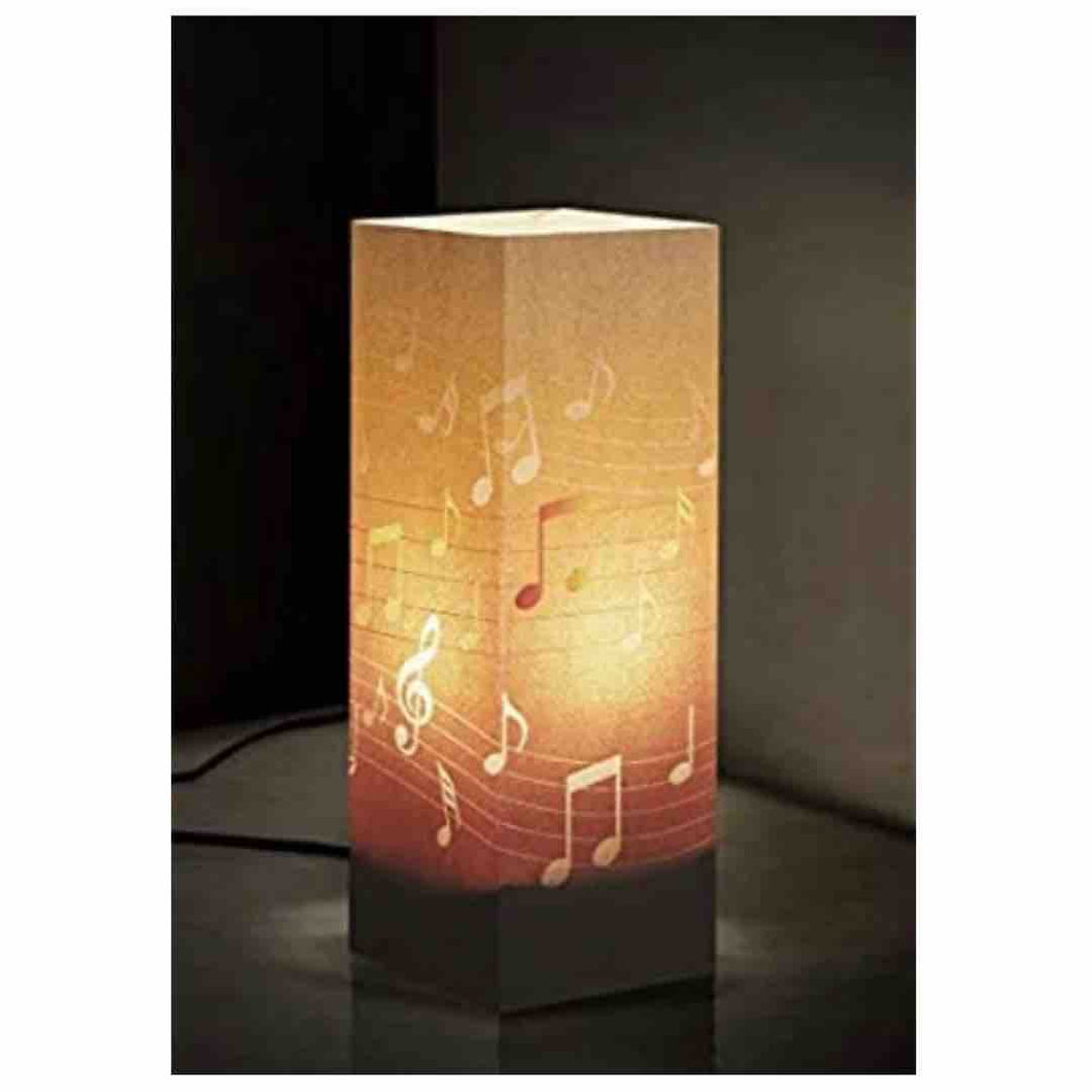 lampada da tavolo w-lamp con note musicali