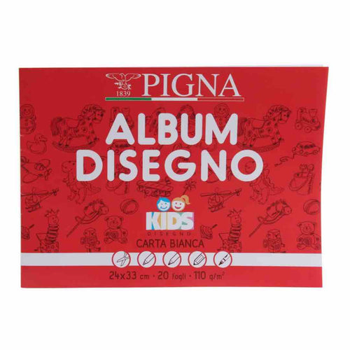 album da disegno kids pigna carta bianca