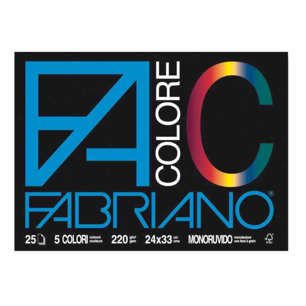 album da disegno Fabriano colorato 24x33 monoruvido