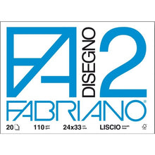 Carica l&#39;immagine nel visualizzatore di Gallery, FABRIANO -BLOCCO ALBUM F2 24x33 - 20FG - 110GR
