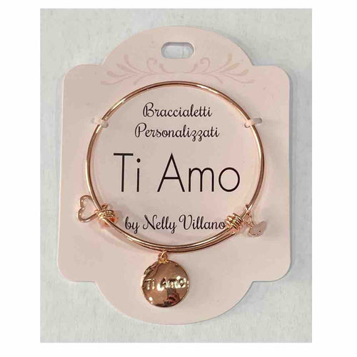 bracciale con ciondolo personalizzato by nelly villano ti amo