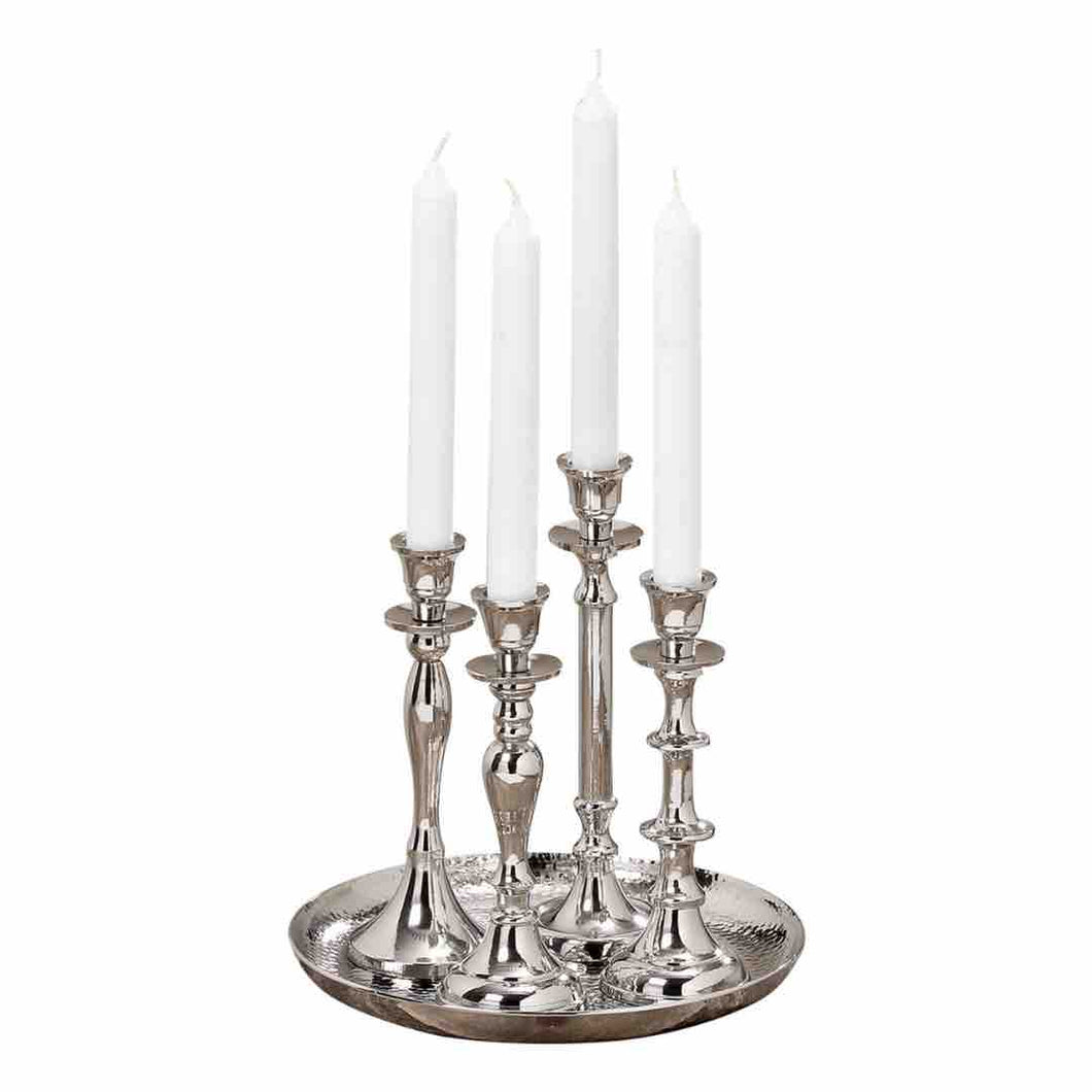 candeliere con 4 portacandela e 1 vassoio
