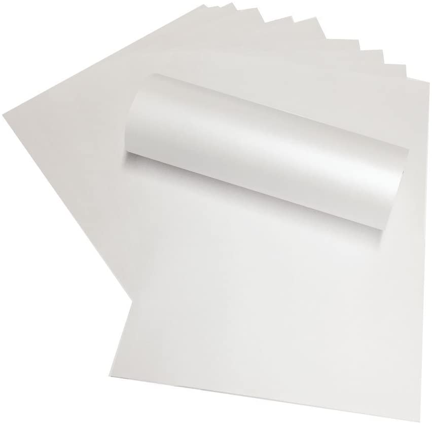 Cartoncino Bianco Perlato - 5 pezzi formato A4 250g Tonic Studios