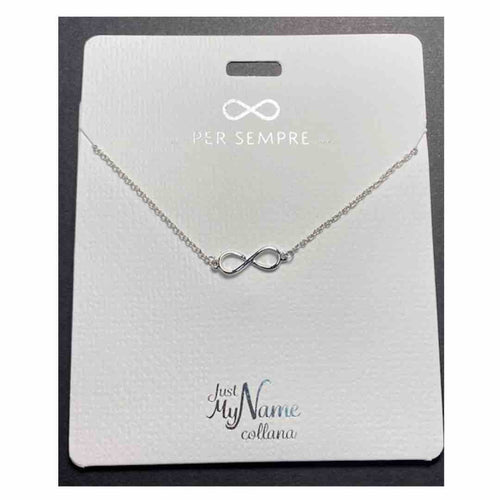 collana just my name con simbolo per sempre