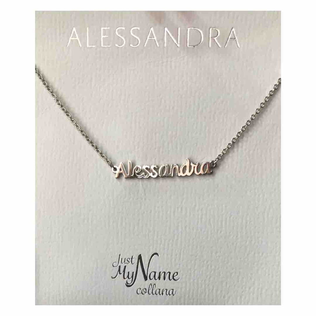 collana just my name Alessandra