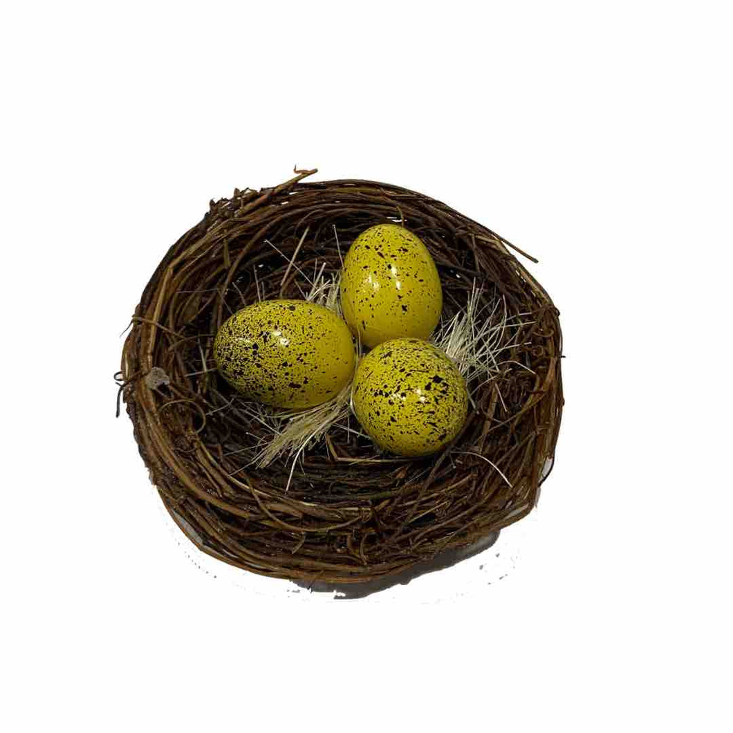 nido con uova gialle