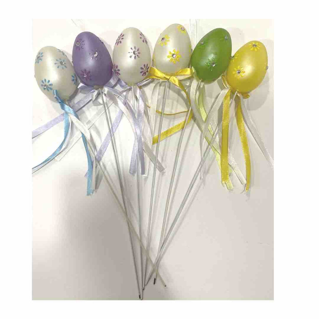 pic con uova colorate per decorazioni pasquali