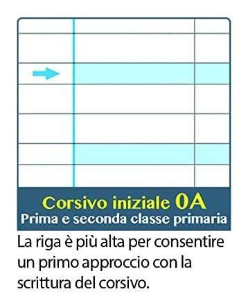 Quaderno maxi one color per disgrafia gr.100 rigo mod.a 1a2a 7041 - Nadir  Cancelleria