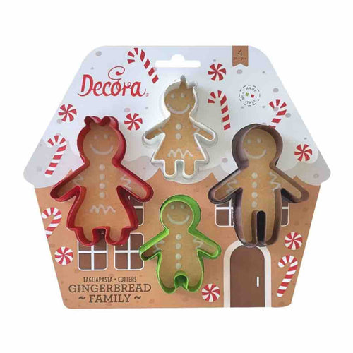 tagliapasta decora gingerbread family